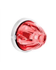 UP35077-UltraBurst Glass Watermelon Light Flush Mount Kit-Red LED/Clear Lens