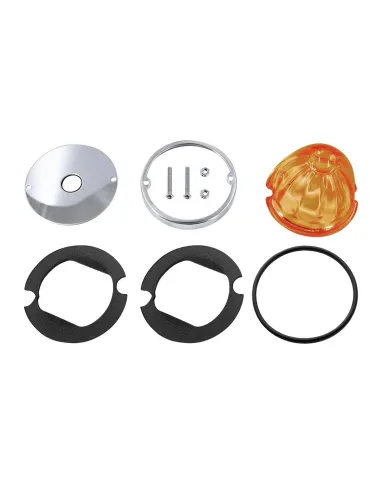 UP35090-Glass Watermelon Light Kit For 3/4" Mini Light-Amber Lens