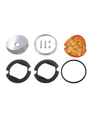 UP35090-Glass Watermelon Light Kit For 3/4" Mini Light-Amber Lens