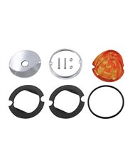 UP35091-Glass Watermelon Light Kit For 3/4" Mini Light-Dark Amber Lens
