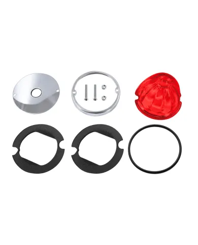UP35092-Glass Watermelon Light Kit For 3/4" Mini Light-Red Lens
