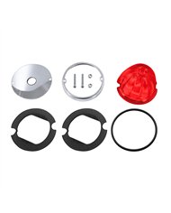 UP35092-Glass Watermelon Light Kit For 3/4" Mini Light-Red Lens
