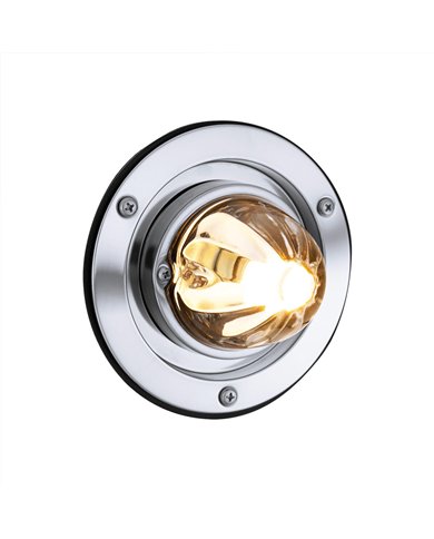 UP35332-Dual Function Glass Watermelon Sleeper Bunk Kit With 304 Stainless Steel Bezel & LED Bulb-Clear Lens/Amber LED