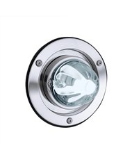 UP35334-Dual Function Glass Watermelon Sleeper Bunk Kit With 304 Stainless Steel Bezel & LED Bulb-Clear Lens/White LED