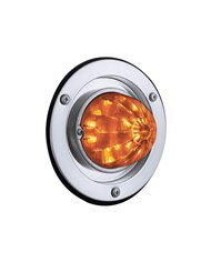 UP35336-17 LED Dual Function Watermelon Light Sleeper Bunk Kit With 304 Stainless Steel Bezel-Amber LED/Amber Lens