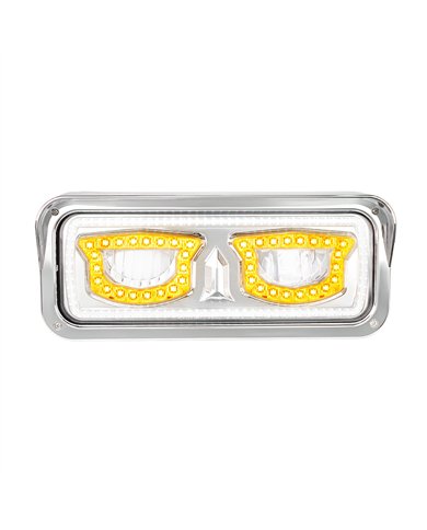 UP35715-High Power Chrome LED Headlight With Turn Signal And Position Light-Driver