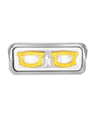 UP35715-High Power Chrome LED Headlight With Turn Signal And Position Light-Driver