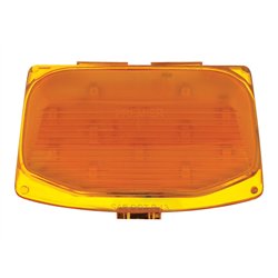 UP37120-12 LED Front Fender Tip Light For Harley Motorcycle- Amber LED/Amber Lens