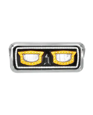 UP35717-High Power Blackout LED Headlight With Turn Signal And Position Light-Driver