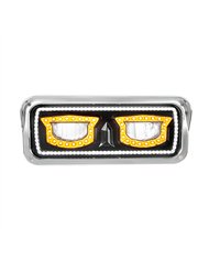 UP35717-High Power Blackout LED Headlight With Turn Signal And Position Light-Driver