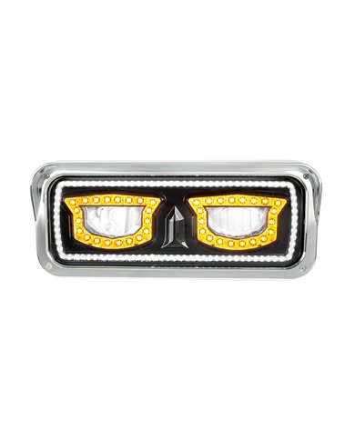 UP35718-High Power Blackout LED Headlight With Turn Signal And Position Light-Passenger