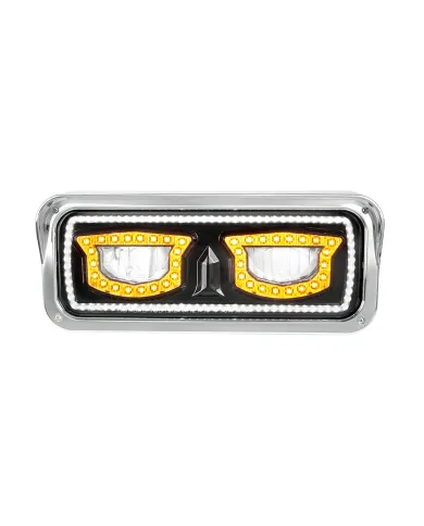 UP35718-High Power Blackout LED Headlight With Turn Signal And Position Light-Passenger