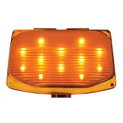 UP37120-12 LED Front Fender Tip Light For Harley Motorcycle- Amber LED/Amber Lens