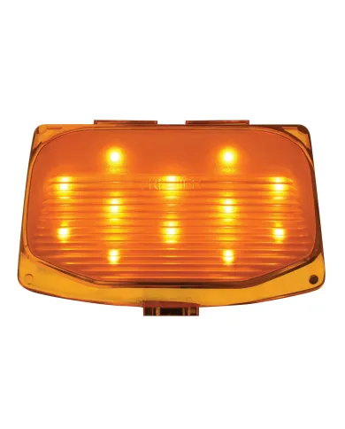 UP37120-12 LED Front Fender Tip Light For Harley Motorcycle- Amber LED/Amber Lens