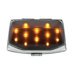 UP37122-12 LED Front Fender Tip Light For Harley Motorcycle- Amber LED/Smoke Lens