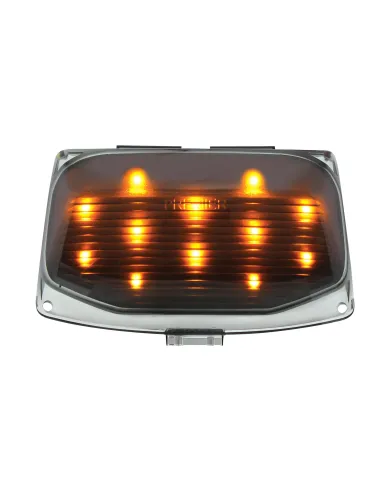 UP37122-12 LED Front Fender Tip Light For Harley Motorcycle- Amber LED/Smoke Lens