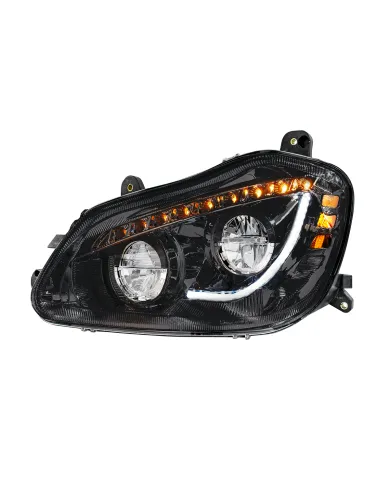 UP35891-High Power 45 LED Blackout Headlight With Sequential Turn Signal For 2013-2021 Kenworth T680-Driver