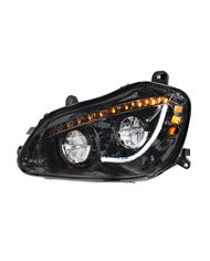 UP35891-High Power 45 LED Blackout Headlight With Sequential Turn Signal For 2013-2021 Kenworth T680-Driver
