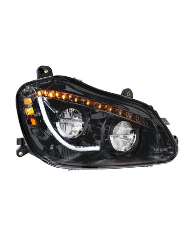 UP35892-High Power 45 LED Blackout Headlight With Sequential Turn Signal For 2013-2021 Kenworth T680-Passenger