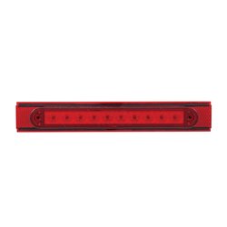 UP37166-10 LED Conspicuity Reflector Plate Light With Red Reflector - Red LED/Red Lens (Each)