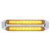 UP37196-Dual 10 LED 6-1/2" Turn Signal Light Bars - Amber LED/Amber Lens