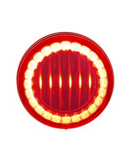 UP36085-30 LED 4" Round Lumos Light I-Series (Stop, Turn & Tail) - Red LED/Red Lens