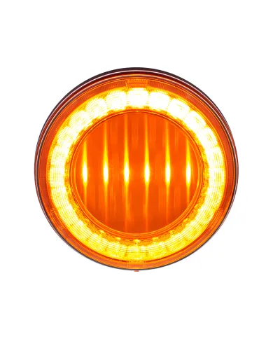 UP36086-30 LED 4" Round Lumos Light I-Series (Turn Signal) - Amber LED/Amber Lens