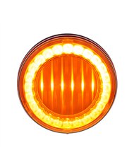UP36086-30 LED 4" Round Lumos Light I-Series (Turn Signal) - Amber LED/Amber Lens