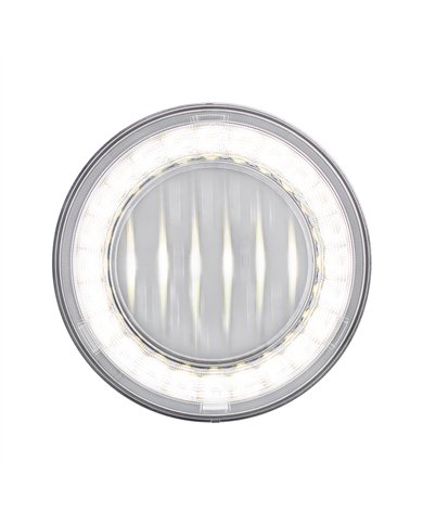 UP36089-30 LED 4" Round Lumos Light I-Series (Back-Up) - White LED/Clear Lens