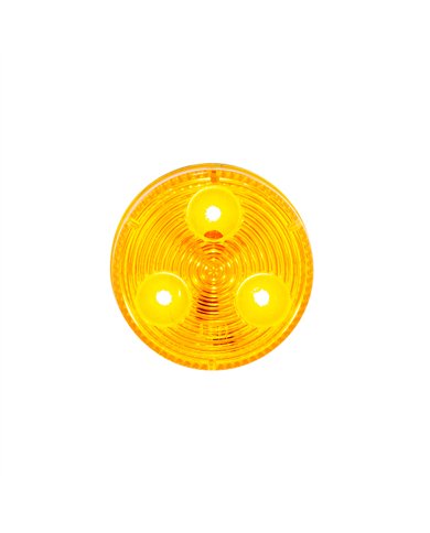 UP36107B-3 LED 2" Round Low Profile Light (Clearance/Marker) - Amber LED/Lens (Bulk)