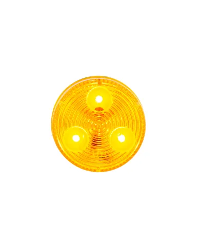 UP36107B-3 LED 2" Round Low Profile Light (Clearance/Marker) - Amber LED/Lens (Bulk)
