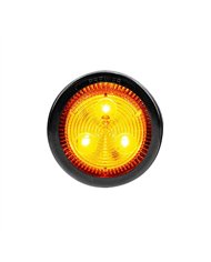 UP36107BAK-3 LED 2" Round Low Profile Light Kit (Clearance/Marker) - Amber LED/Lens