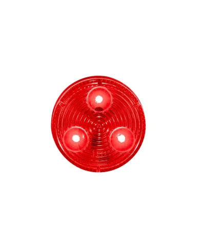 UP36108B-3 LED 2" Round Low Profile Light (Clearance/Marker) -Red LED/Lens (Bulk)