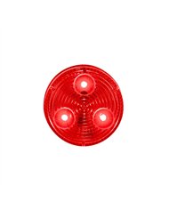 UP36108B-3 LED 2" Round Low Profile Light (Clearance/Marker) -Red LED/Lens (Bulk)