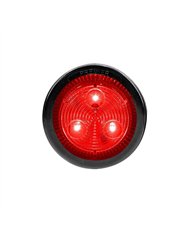 UP36108BRK-3 LED 2" Round Low Profile Light Kit (Clearance/Marker) - Red LED/Lens