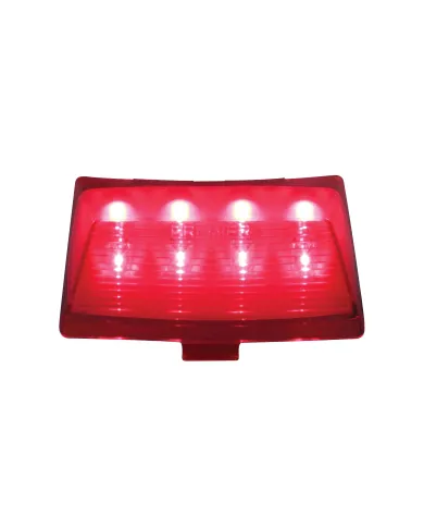 UP37204-8 LED Fender Tip Light For Harley Motorcycle- Red LED/Red Lens