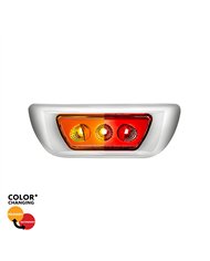 UP36145-3 LED Double Fury Cab Light For 2013-2021 Kenworth T680 & 2012-2021 Peterbilt 579-Amber & Red LED