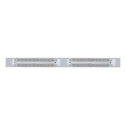 UP37209-Chrome Top Mud Flap Plate With Four 10 LED 9" Light Bars - Red LED/Clear Lens (Each)
