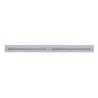 UP37221-Chrome Top Mud Flap Plate With Two 19 LED 12" Reflector Light Bars - Red LED/Clear Lens (Each)