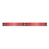 UP37222-Chrome Top Mud Flap Plate With Four 14 LED 12" Light Bars - Red LED/Red Lens (Each)