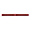 UP37225-Chrome Top Mud Flap Plate With Four 19 LED 12" Reflector Light Bars - Red LED/Red Lens (Each)
