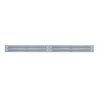 UP37226-Chrome Top Mud Flap Plate With Four 19 LED 12" Reflector Light Bars - Red LED/Clear Lens (Each)