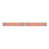 UP37226-Chrome Top Mud Flap Plate With Four 19 LED 12" Reflector Light Bars - Red LED/Clear Lens (Each)