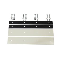 UP10804-24" X 6" Quarter Fender Top Mud Flap With Mounting Hardware (Pair)