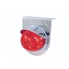 UP37253-Stainless Light Bracket With 17 LED Watermelon Light & Visor - Red LED/Red Lens
