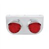 UP37258-SS Light Bracket With 2X 17 LED Dual Function Watermelon Lights & Visors - Red LED/Red Lens