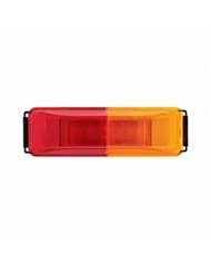 UP36774BARK-B-6 LED Rectangular Fender Mount Light (Clearance/Marker) With Amber & Red Lens, And Black Bracket (Bulk)