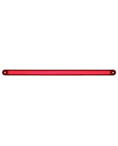 UP36862B-24 LED Dual Function 12" GloLight Bar (Stop, Turn & Tail) - Red LED/Red Lens (Bulk)