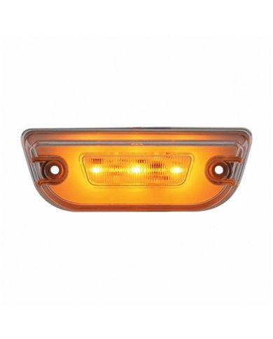 UP36892-11 LED GloLight Cab Light For Peterbilt 579 & Kenworth T680/T770/T880 - Amber LED/Clear Lens