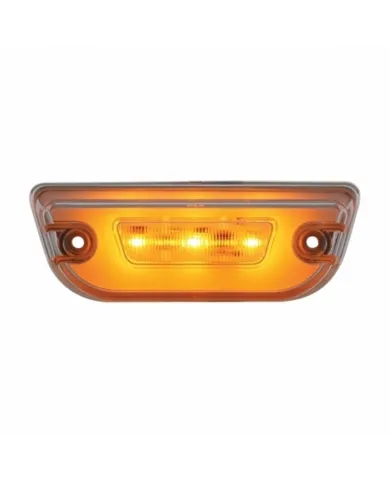 UP36892-11 LED GloLight Cab Light For Peterbilt 579 & Kenworth T680/T770/T880 - Amber LED/Clear Lens